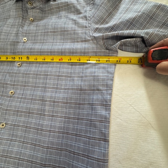 Stenstroms Sweden Stylish Blue Plaid Men's Button Down Shirt 15.5 Medium - Picture 4 of 11